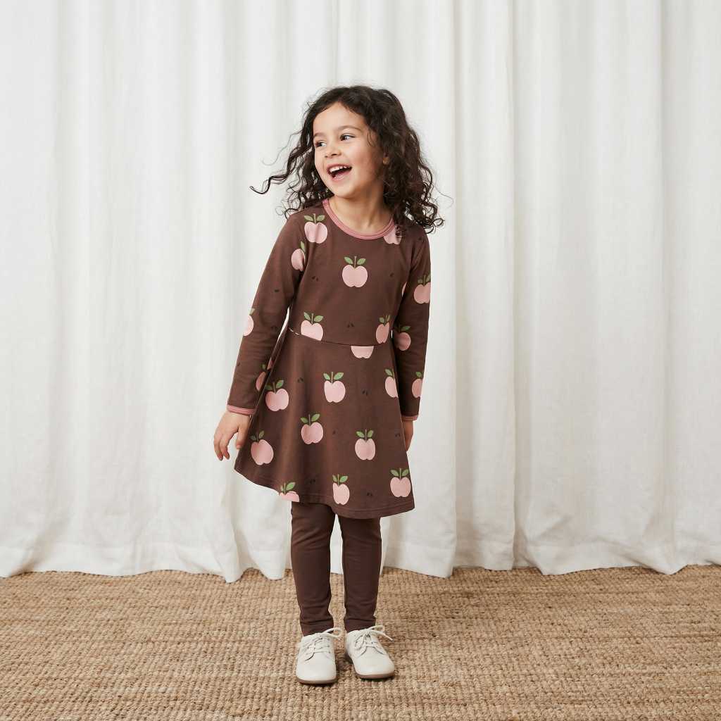 Maxomorra Kleid Circle APPLE