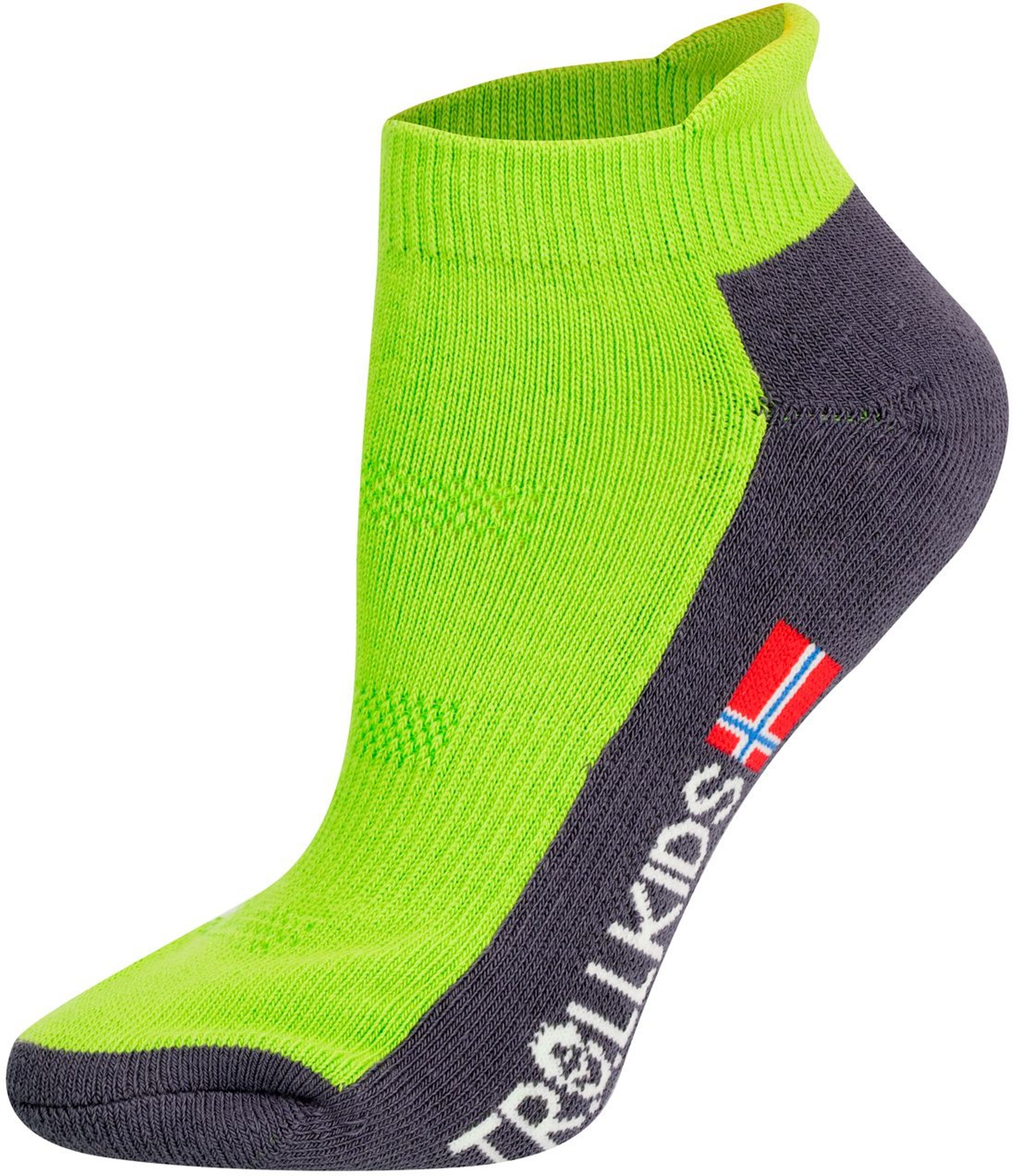 Trollkids Hiking Low Cut Socks II lime