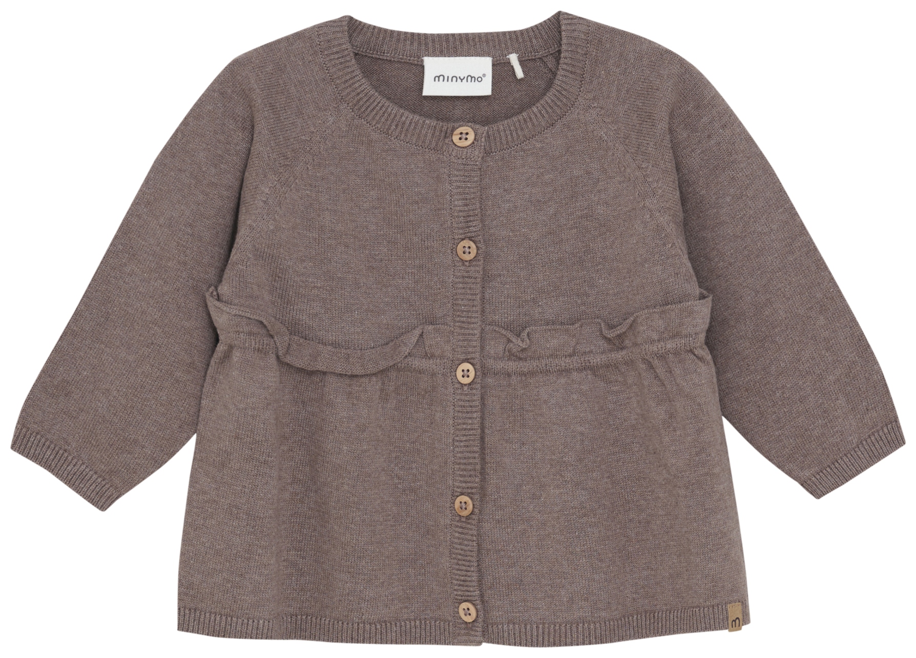 Minymo Baby Cardigan Knit brown