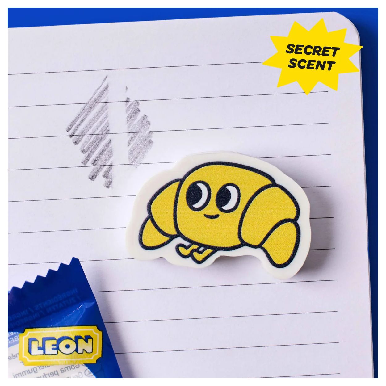 OMY AST ERASER BUDDIES blau Leon