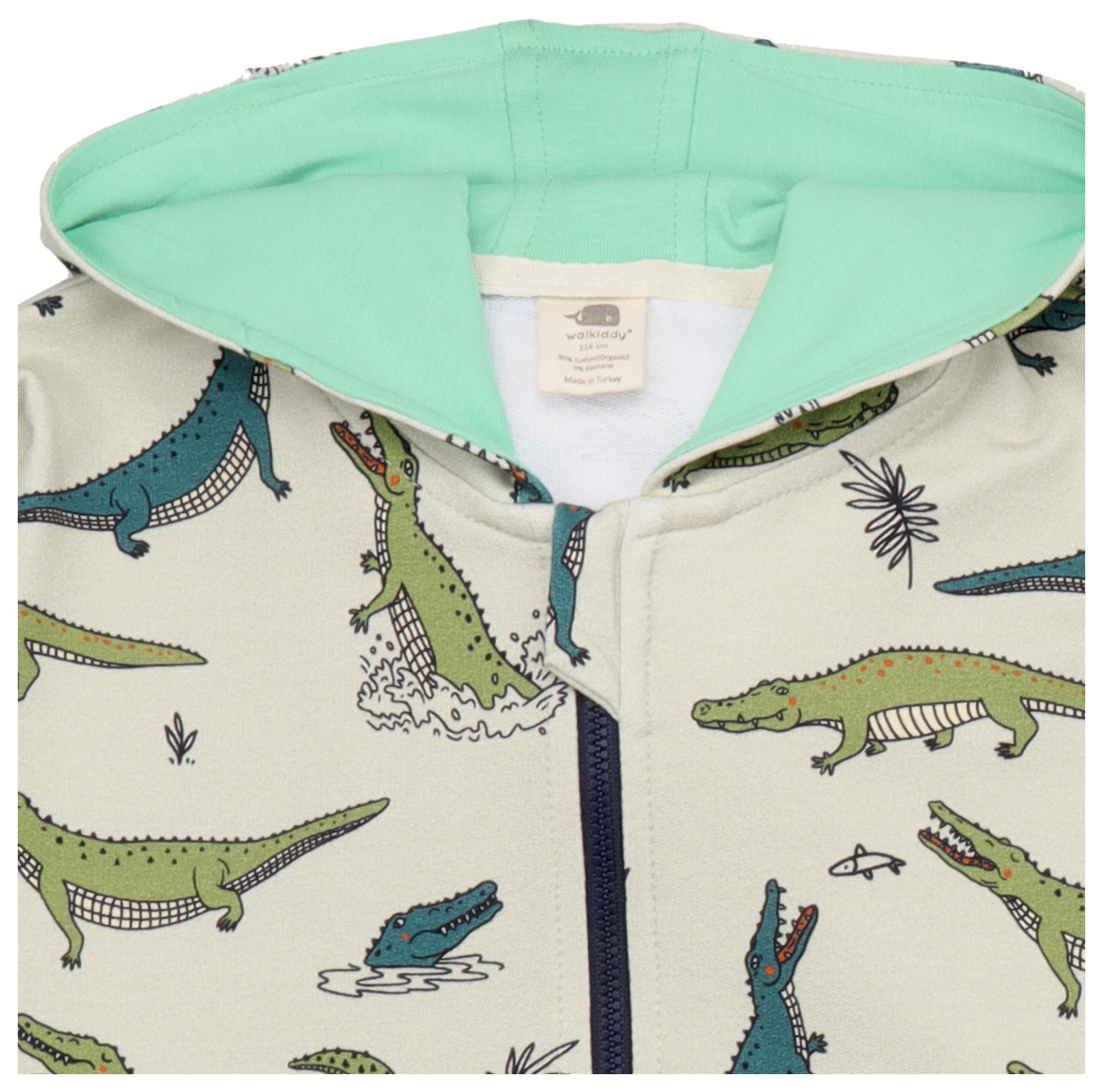 Walkiddy Sweatjacke Funny Crocodiles