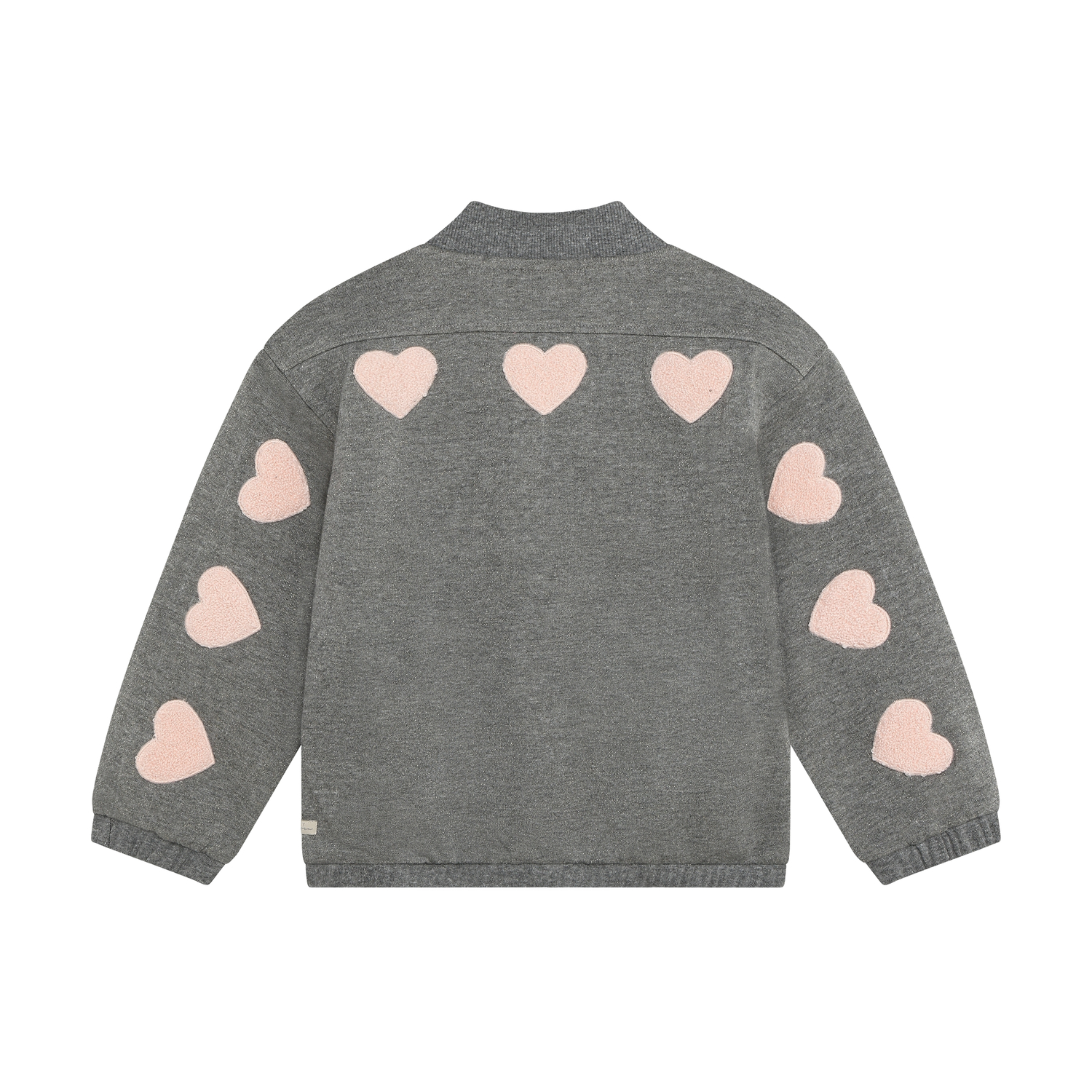Daily Seven Girl Bomber Jacke Heart grey