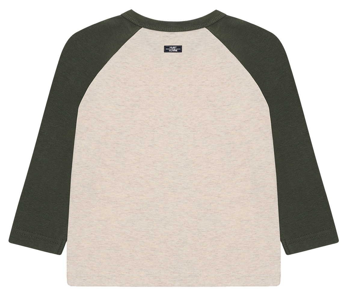 Hust & Claire Langarmshirt Snowleopard Wheat Melange