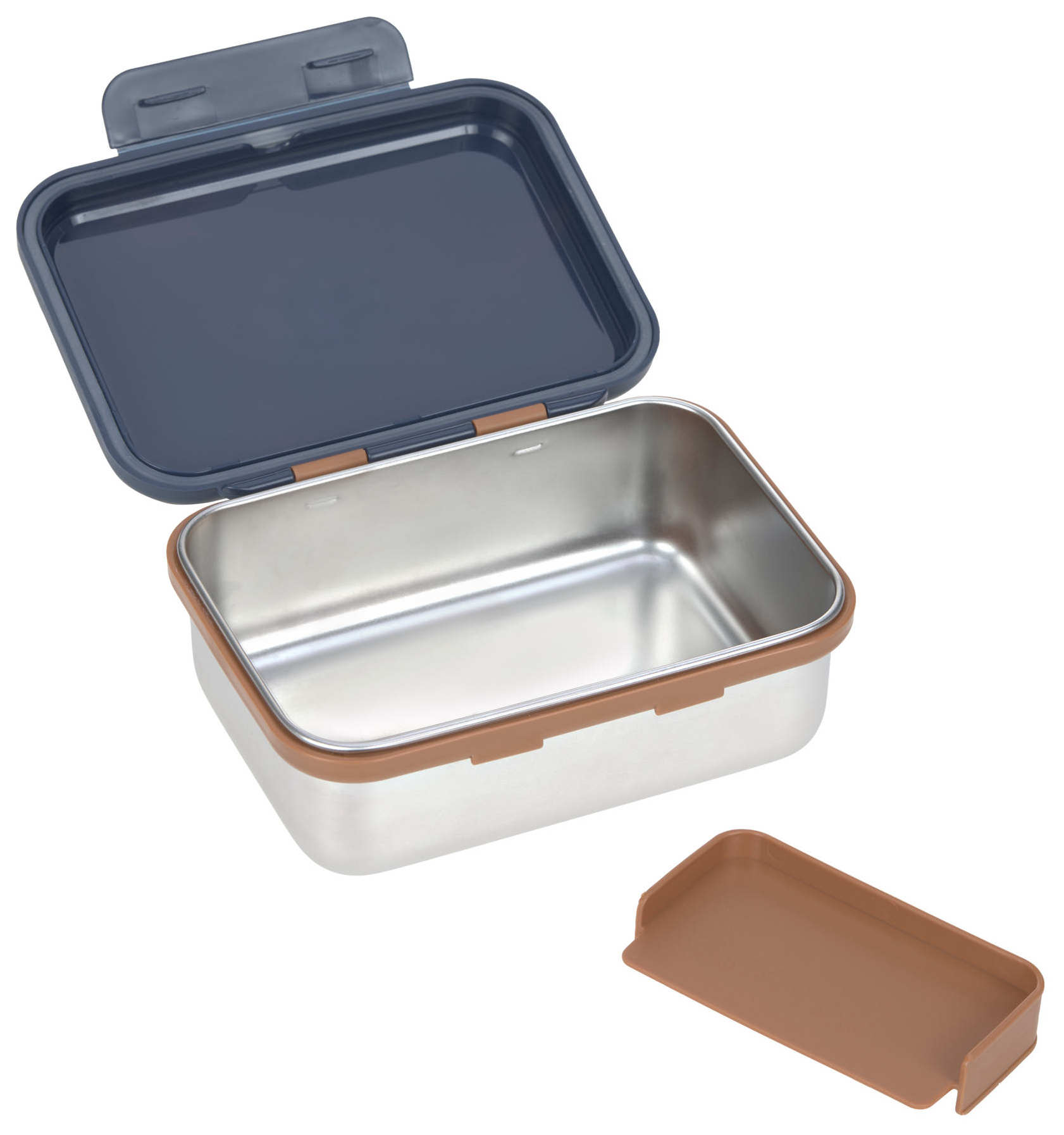 Lässig Lunchbox Stainless Steel Little Gang Smile navy