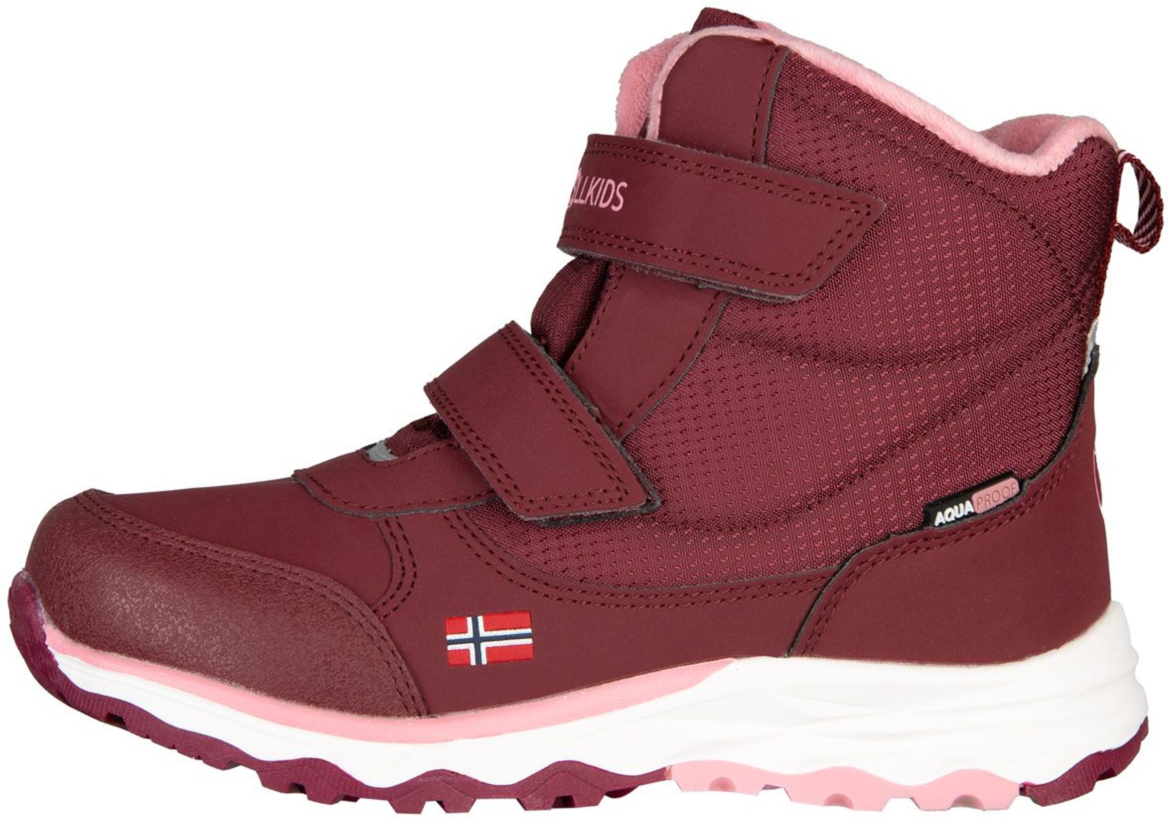 Trollkids Hafjell Winter Boots maroon red/antique rose
