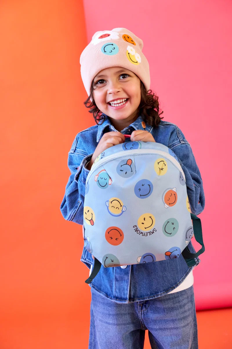 Lässig Tiny Backpack Smiley World blue