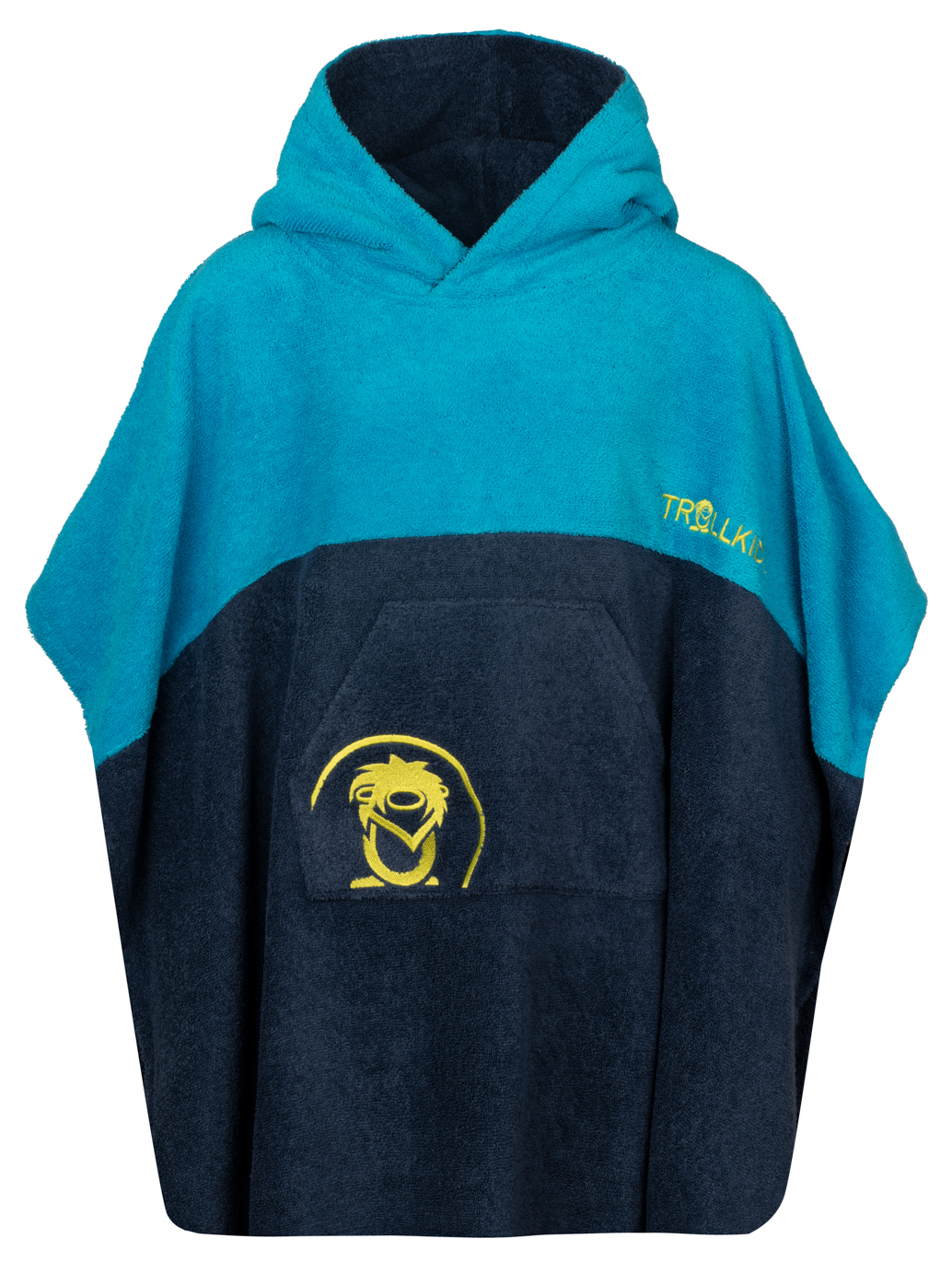 Trollkids Kvalvika Surf Poncho Vivid Blue/Mystic Blue