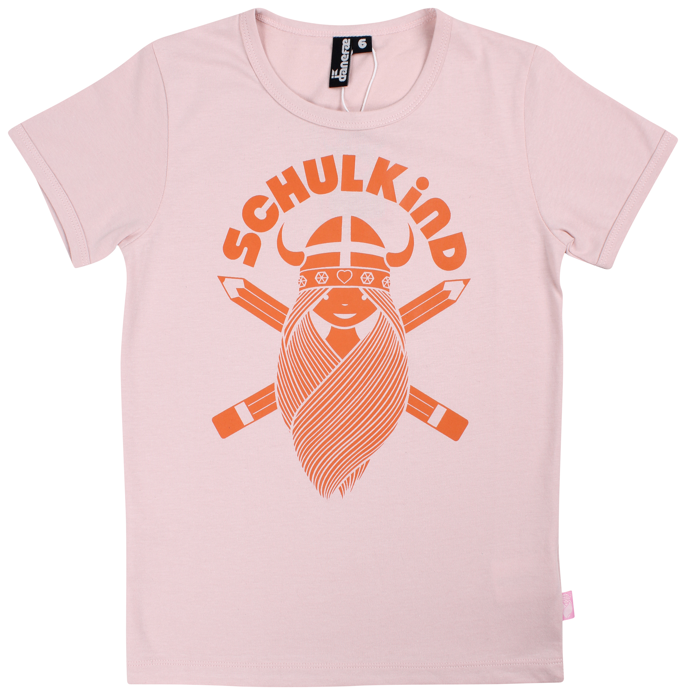 Danefae Girl Schulkindshirt s/s Light Rosa