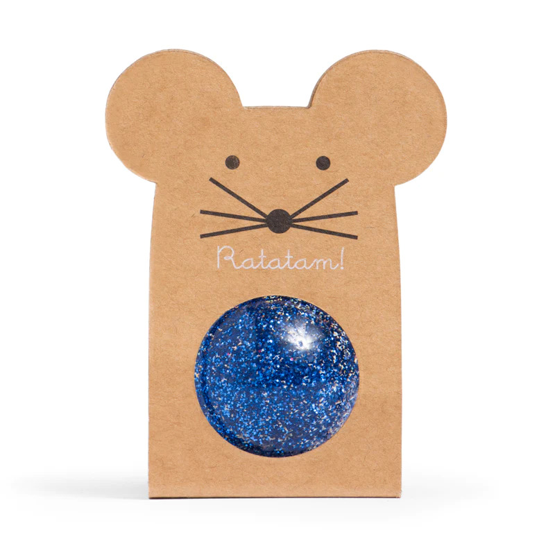 Ratatam Mouse Bouncy Ball blue 4,3cm