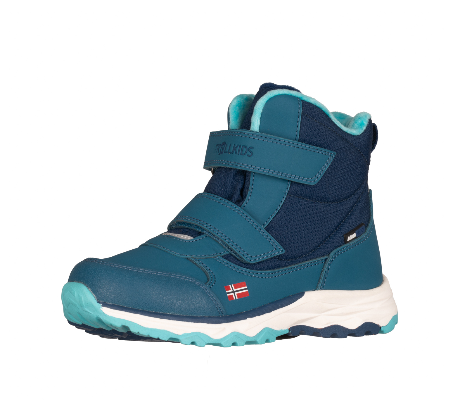 Trollkids Hafjell Tex Winter Boots Madeira Blue/Arctic Blue