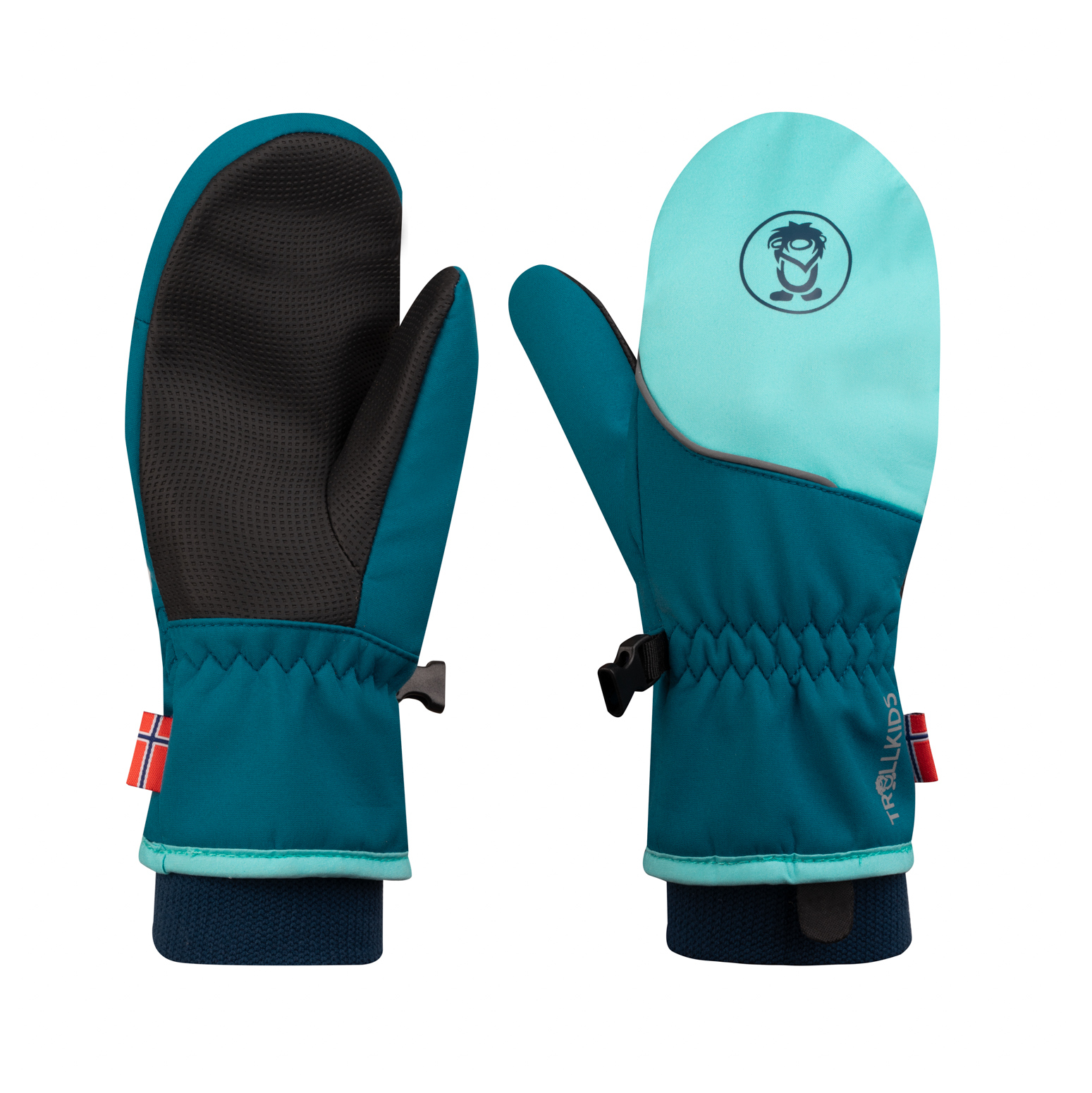 Trollkids Trolltunga Mitten Fausthandschuhe arctic blue/dark marine