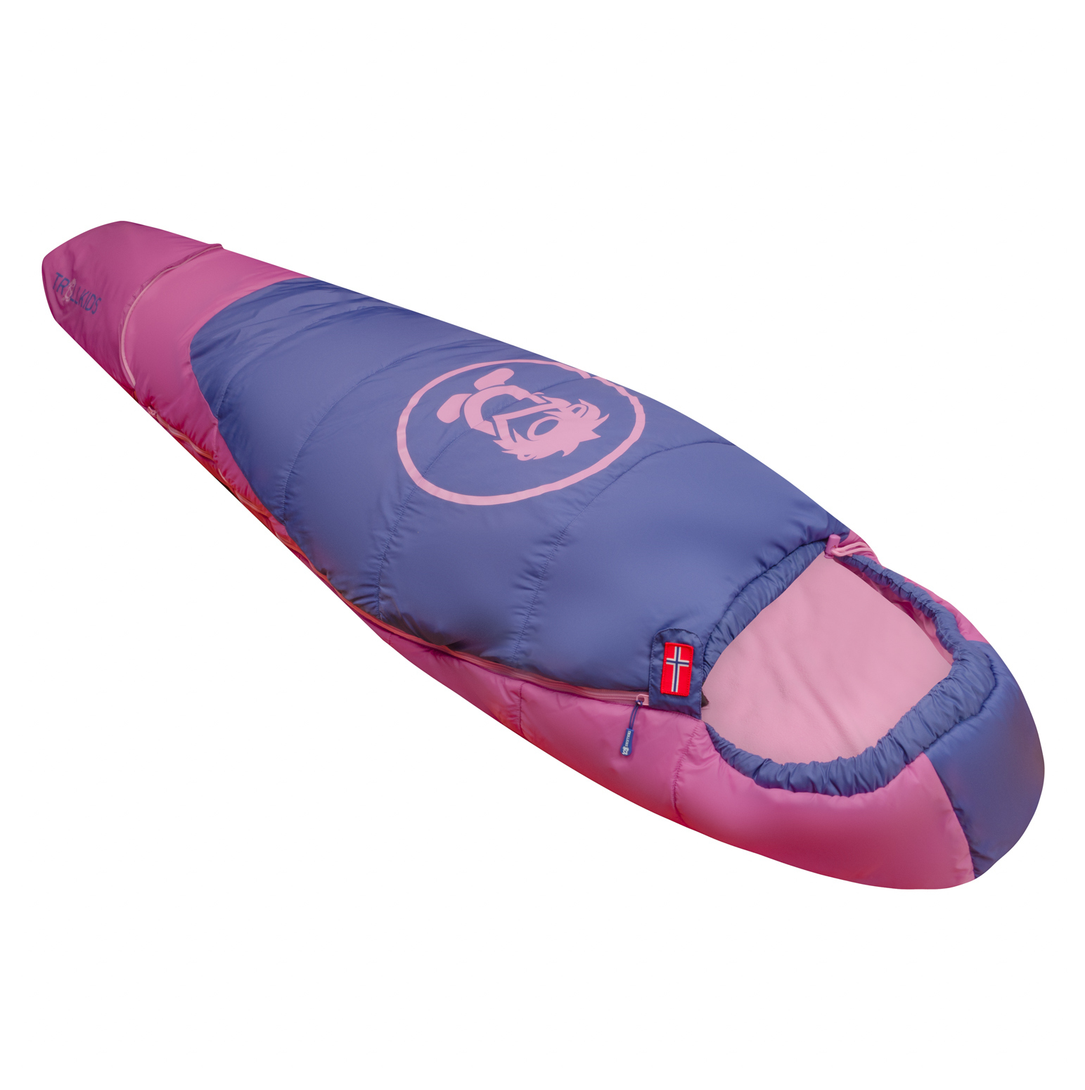 Trollkids Femund 3in1 Sleeping Bag Mallow Pink/Violet Blue