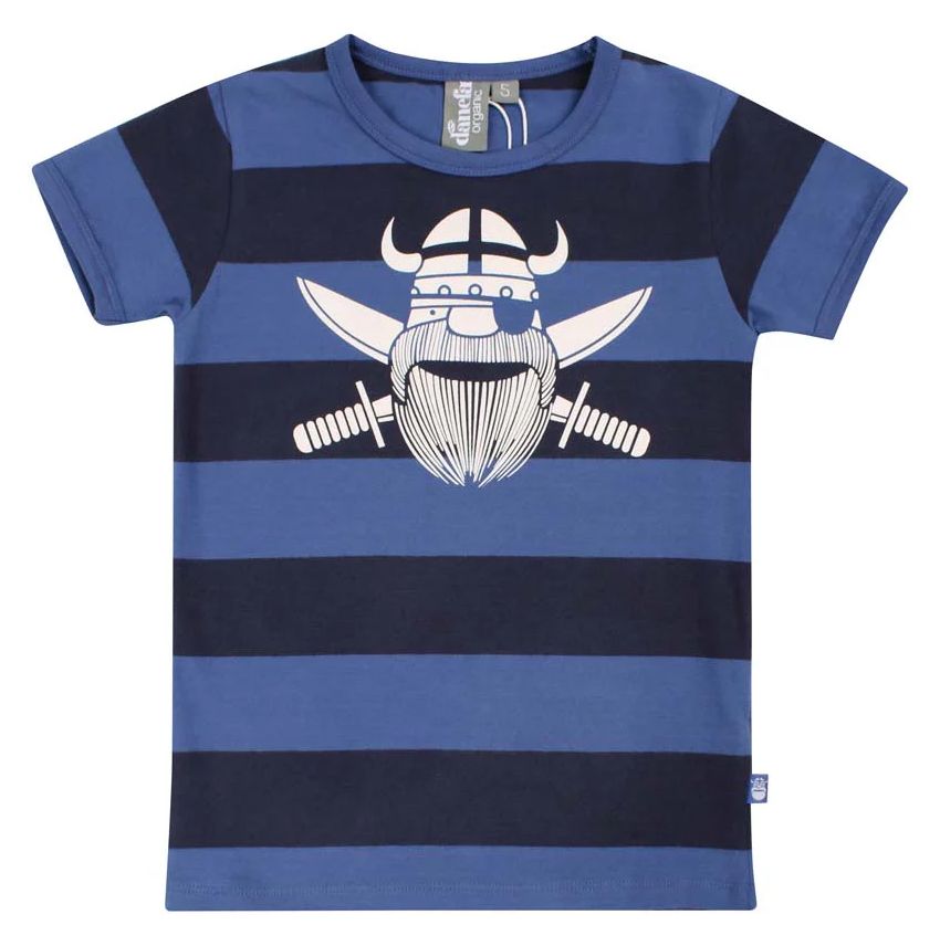 Danefae Shirt Organic PIRAT Navy/Skipper Blue
