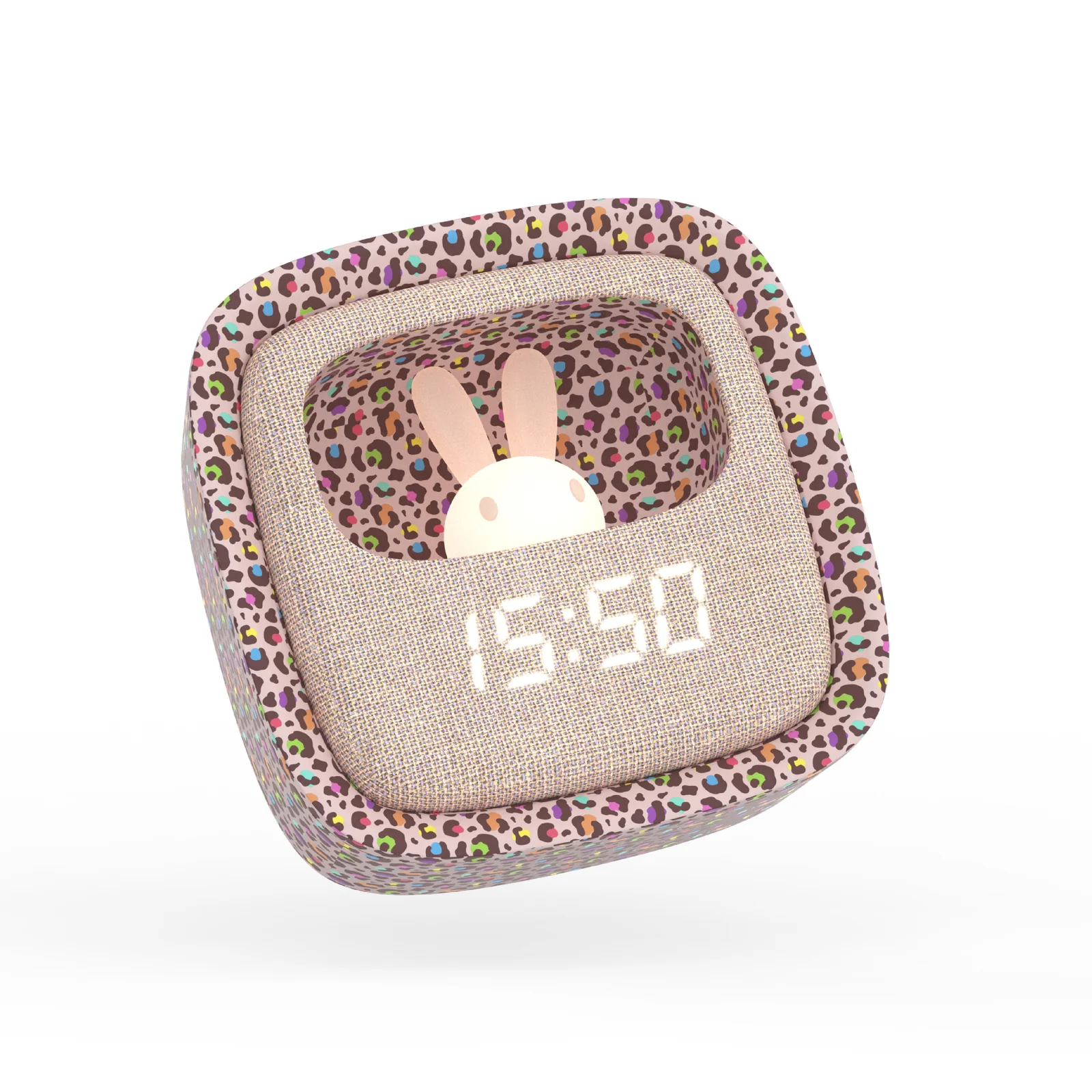 MOB Wecker Billy mit Nachtlicht Rainbow Leopard