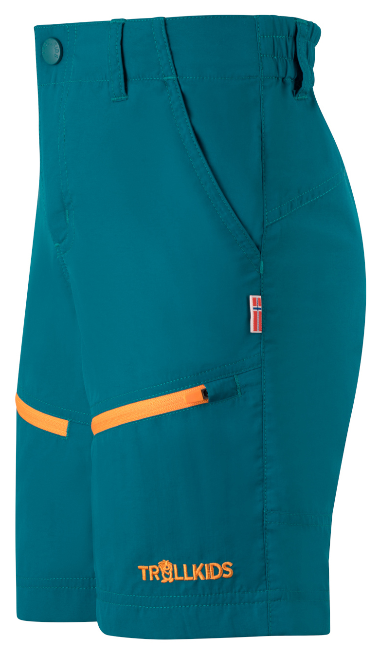 Trollkids Seiland Shorts Lagoon Green/Sahara Sunset