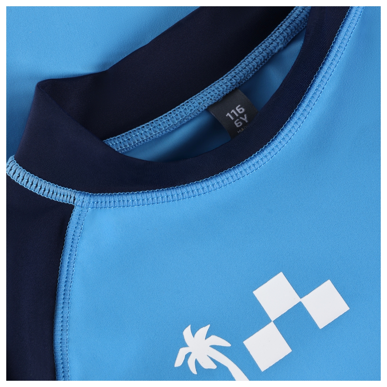 Color Kids Badeshirt langarm UPF 60+ azure