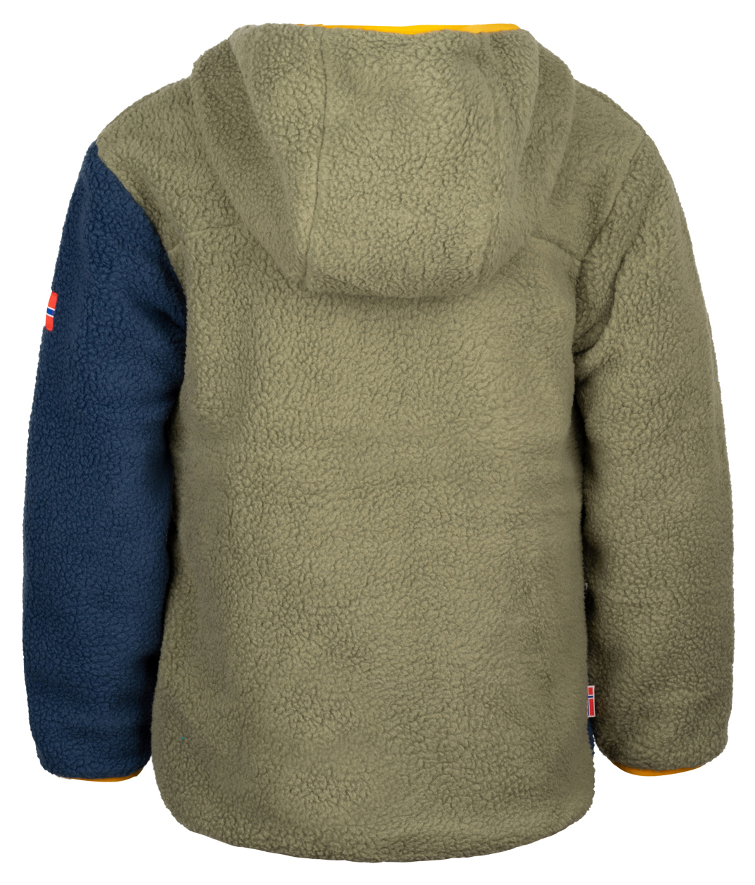 Trollkids Aurlandsfjord Fleece Jacke Moss/Mystic Blue