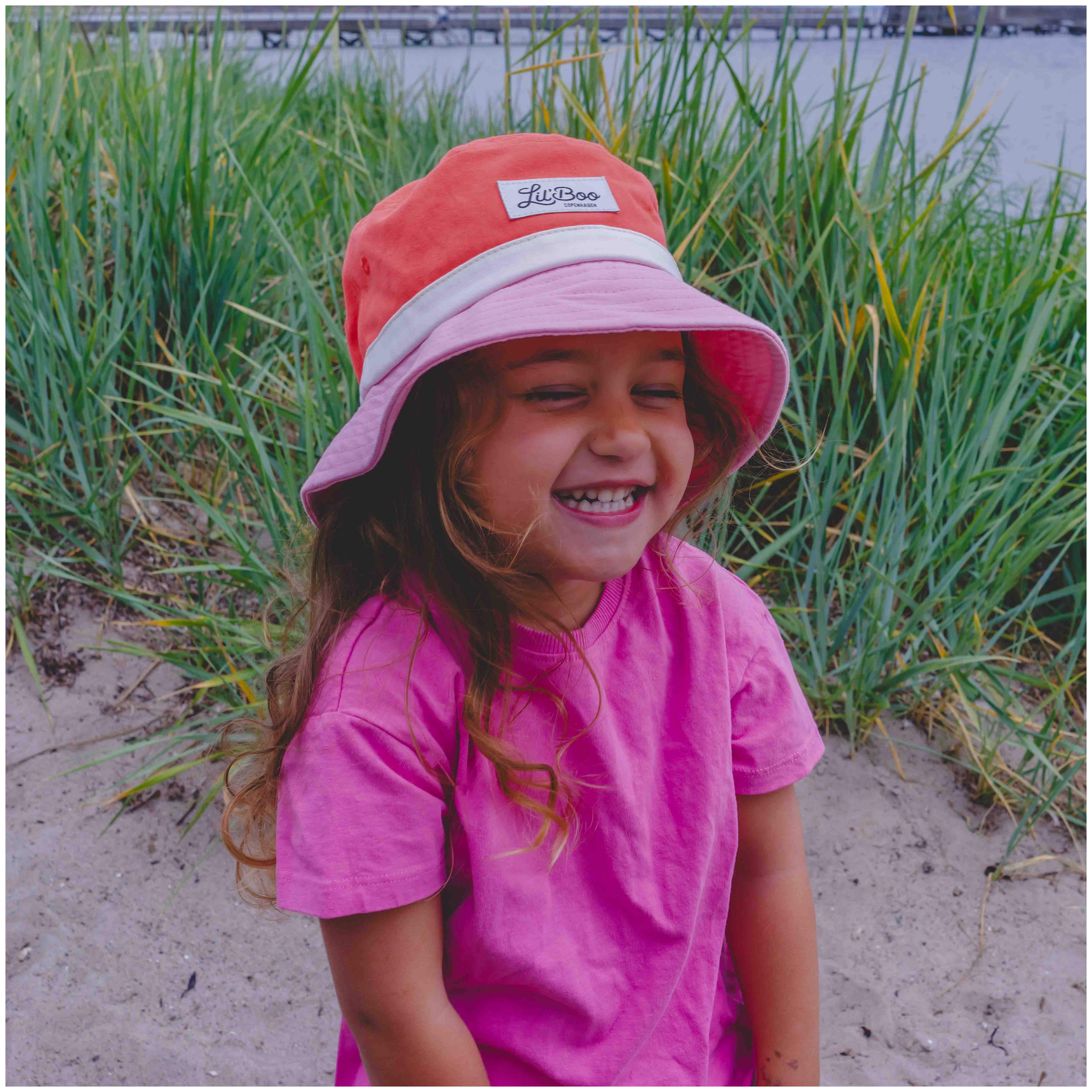 Lil´Boo Block Bucket Hat - Sweet Magenta 2-6 J. (50-53 CM)