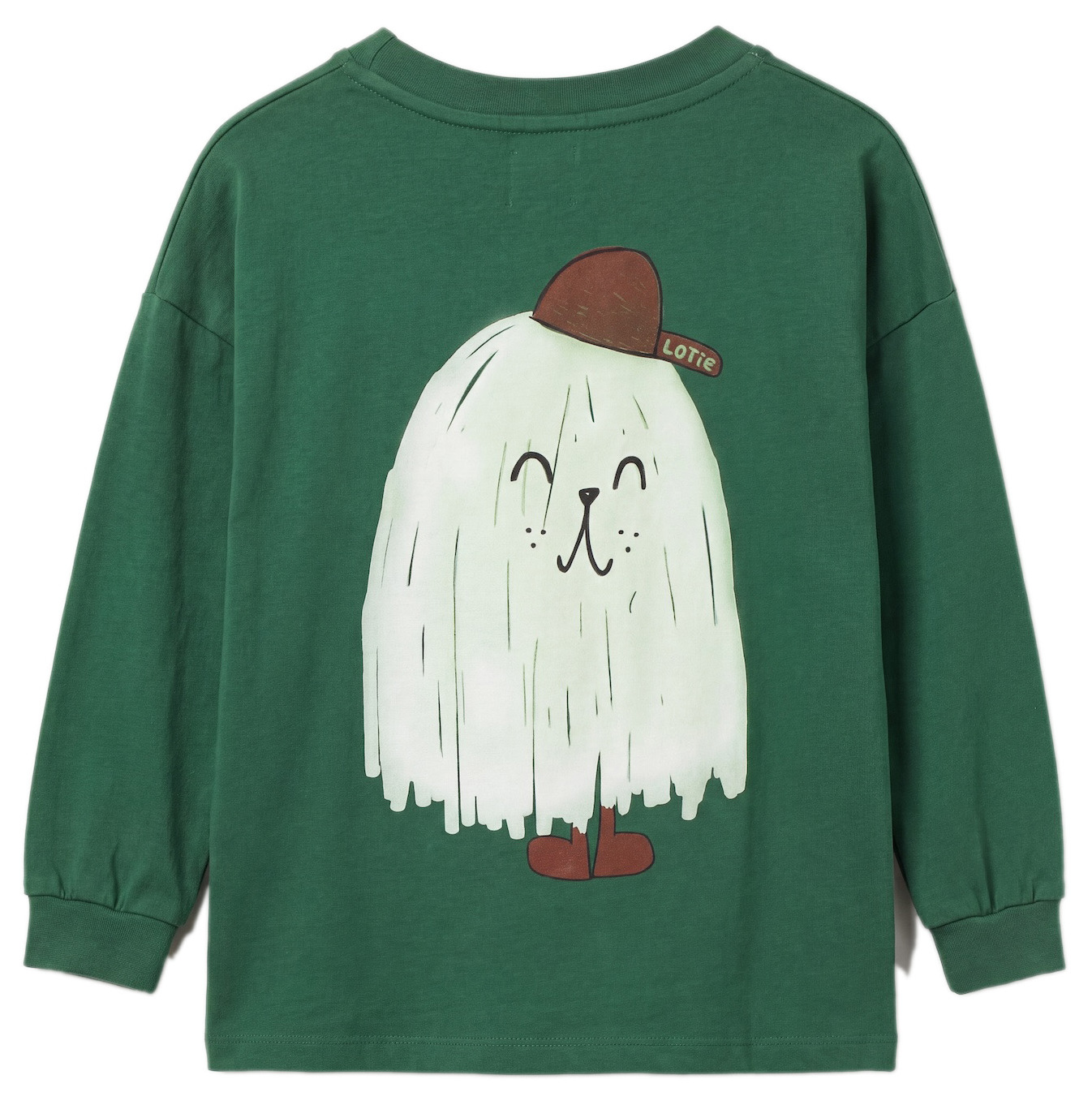 Lötiekids Langarmshirt Good Monster back green