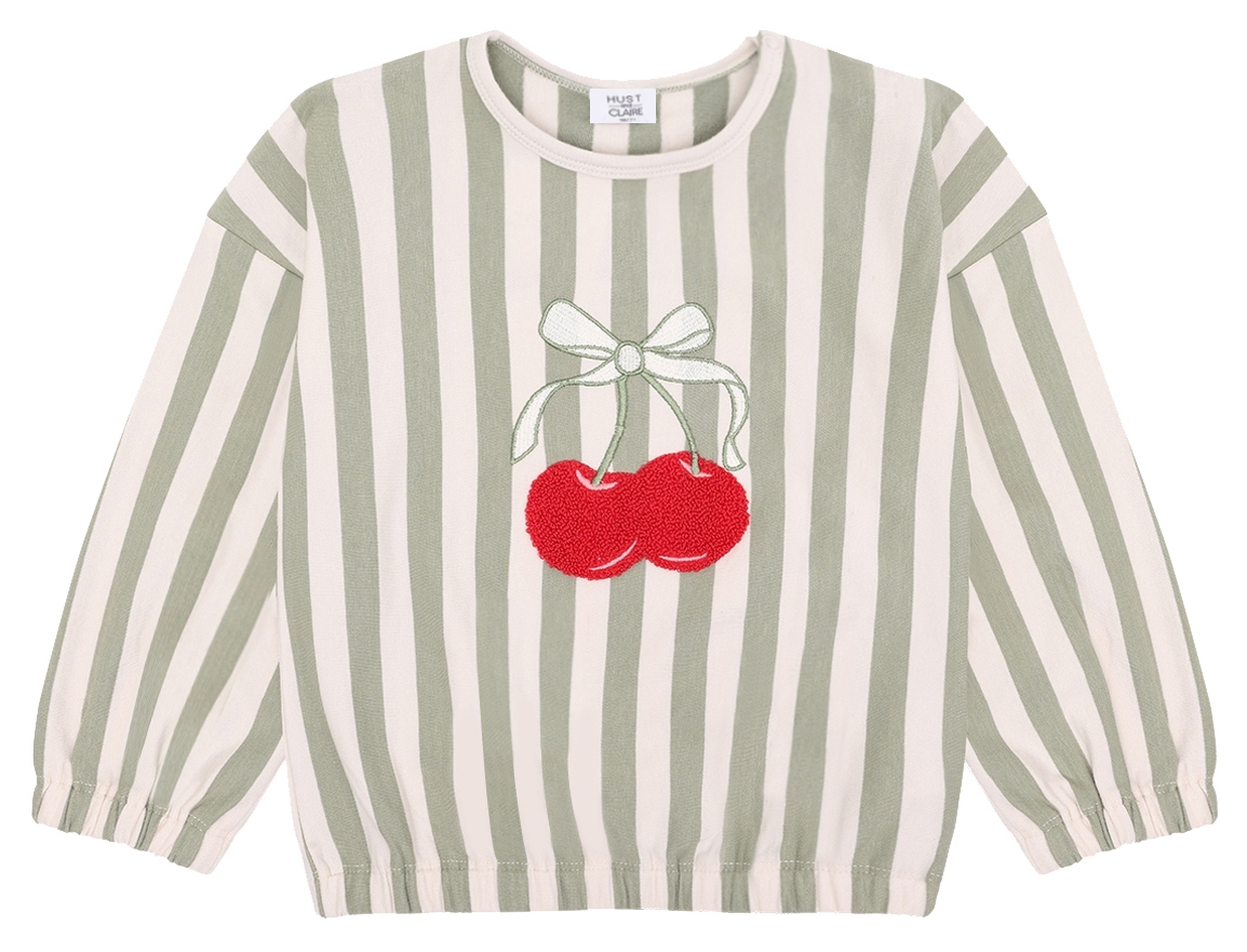 Hust & Claire Girl Sweatshirt Cherry green
