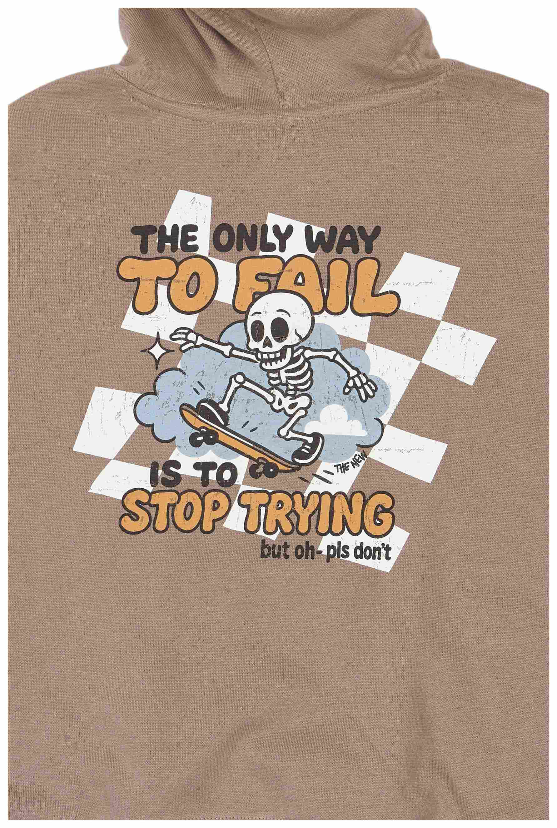 The New Boy Kapuzensweatshirt Skater taupe