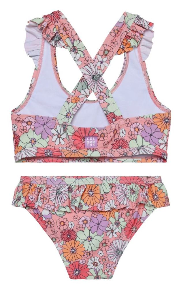 Color Kids Bikini AOP coral blush