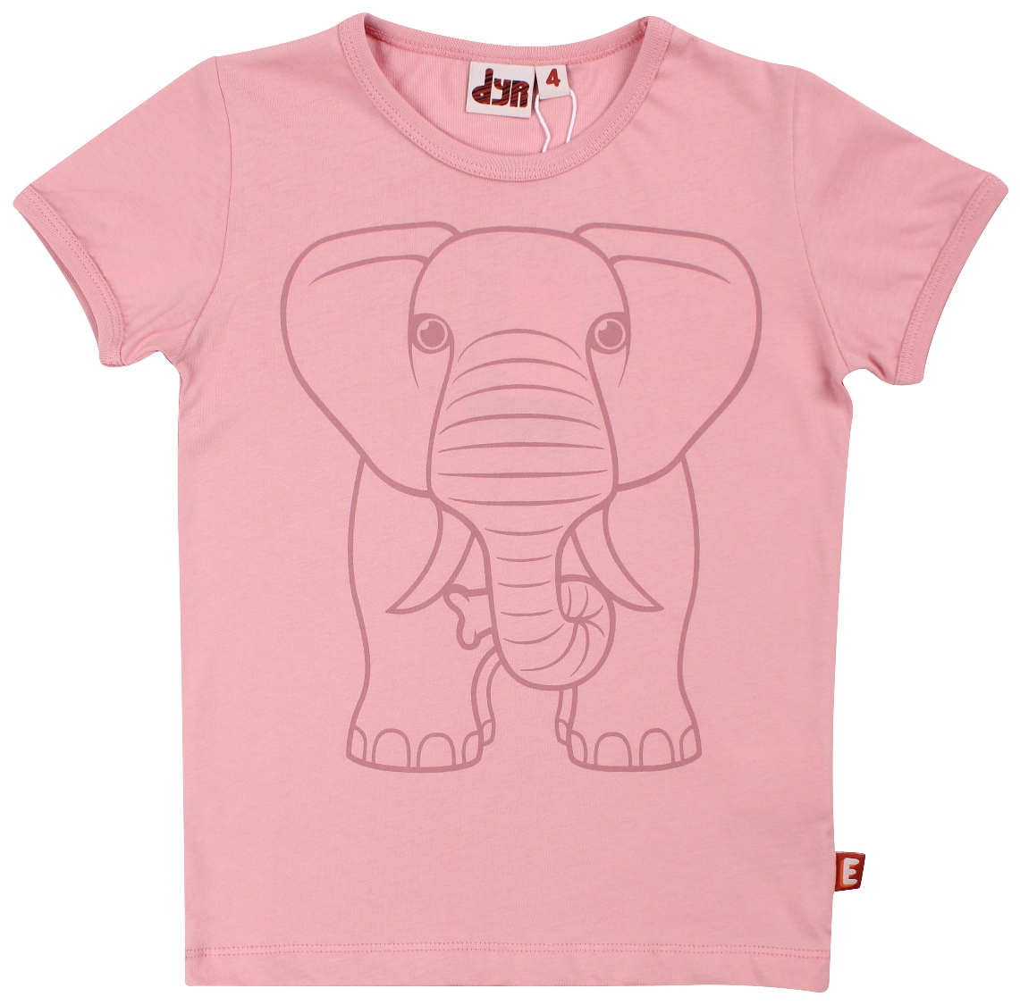 DYR Kurzarmshirt Dyrhide Elefant soft rose