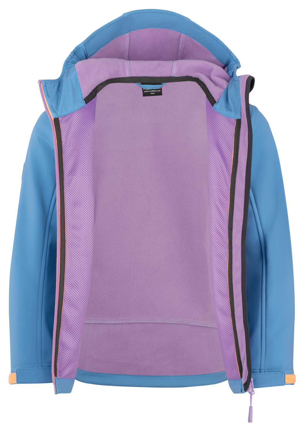 Trollkids Girls Trollfjord Softshell Jacke cornflower/violet sorbet