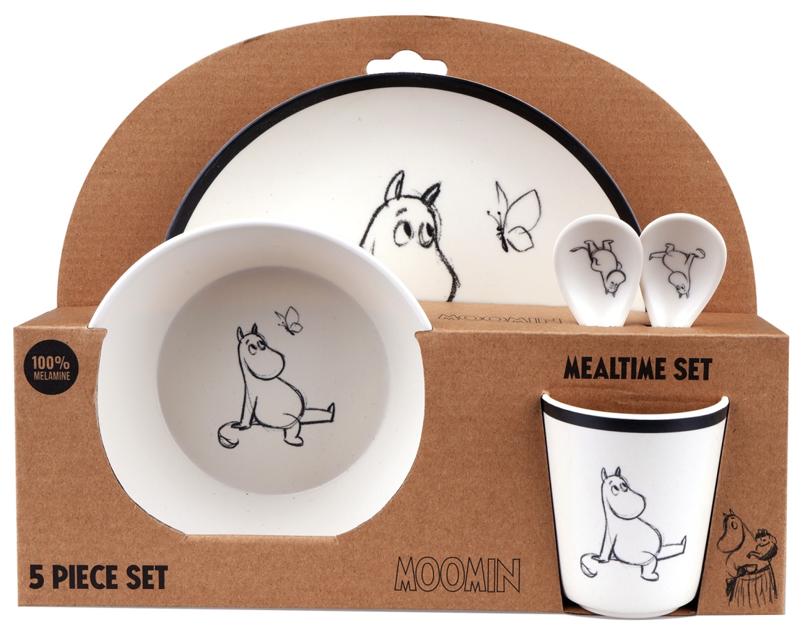 Barbotoys Geschirr-Set 5 Teile Moomin black