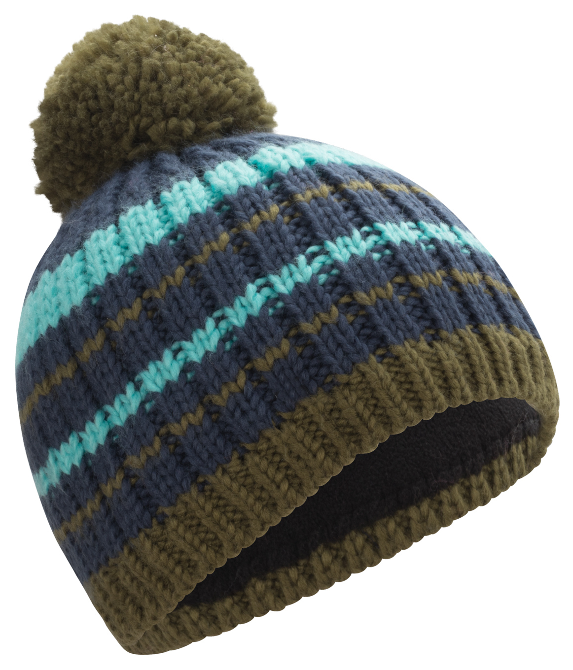 Trollkids Hafjell Bobble Cap Pine Green/Mystic Blue