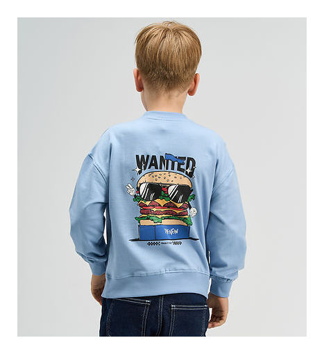 The New Boy Sweatshirt Wanted blue