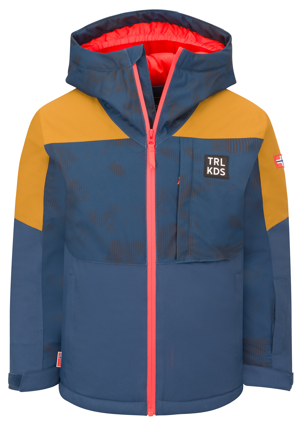 Trollkids Lifjell Winter Jacke XT Bronze/Mystic Blue