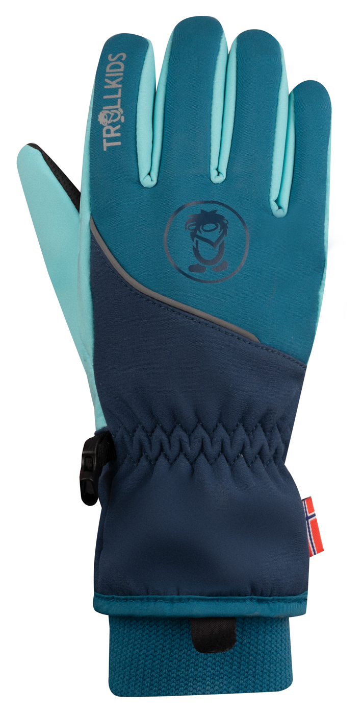 Trollkids Trolltunga Softshell Glove Dark Marine/Mystic Blue