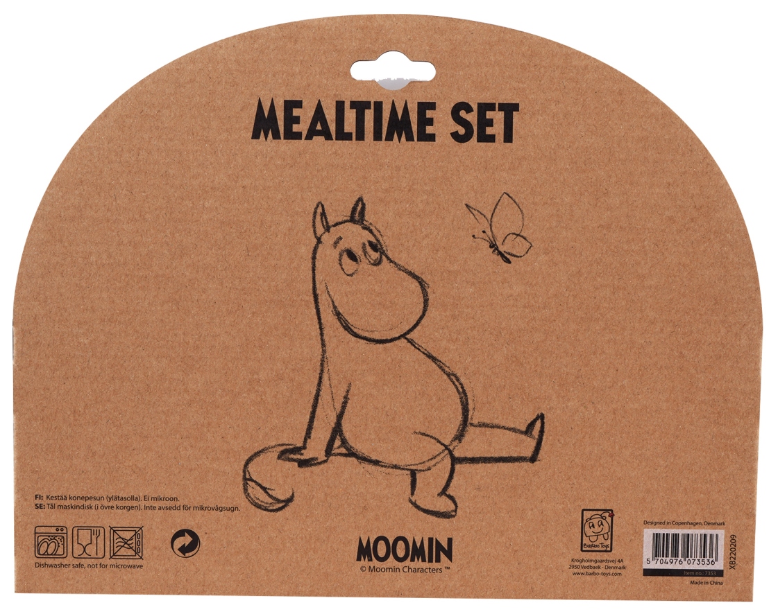 Barbotoys Geschirr-Set 5 Teile Moomin black