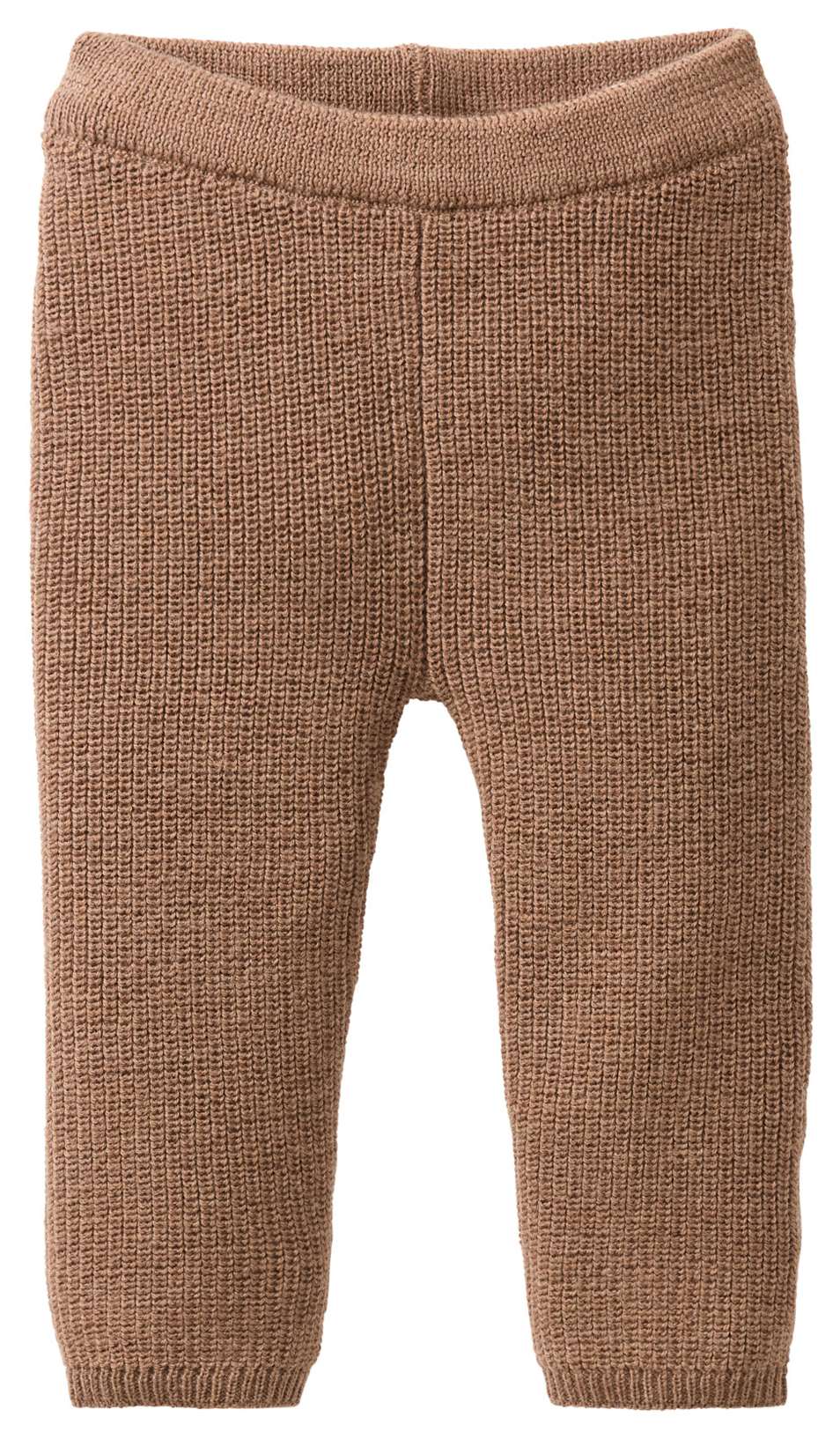 PWO Hose Strick Merino braun