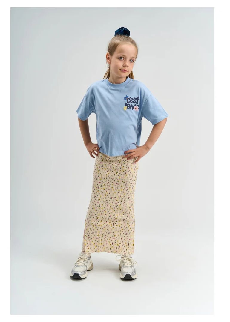 The New Girl T-Shirt Cèst la vie blue
