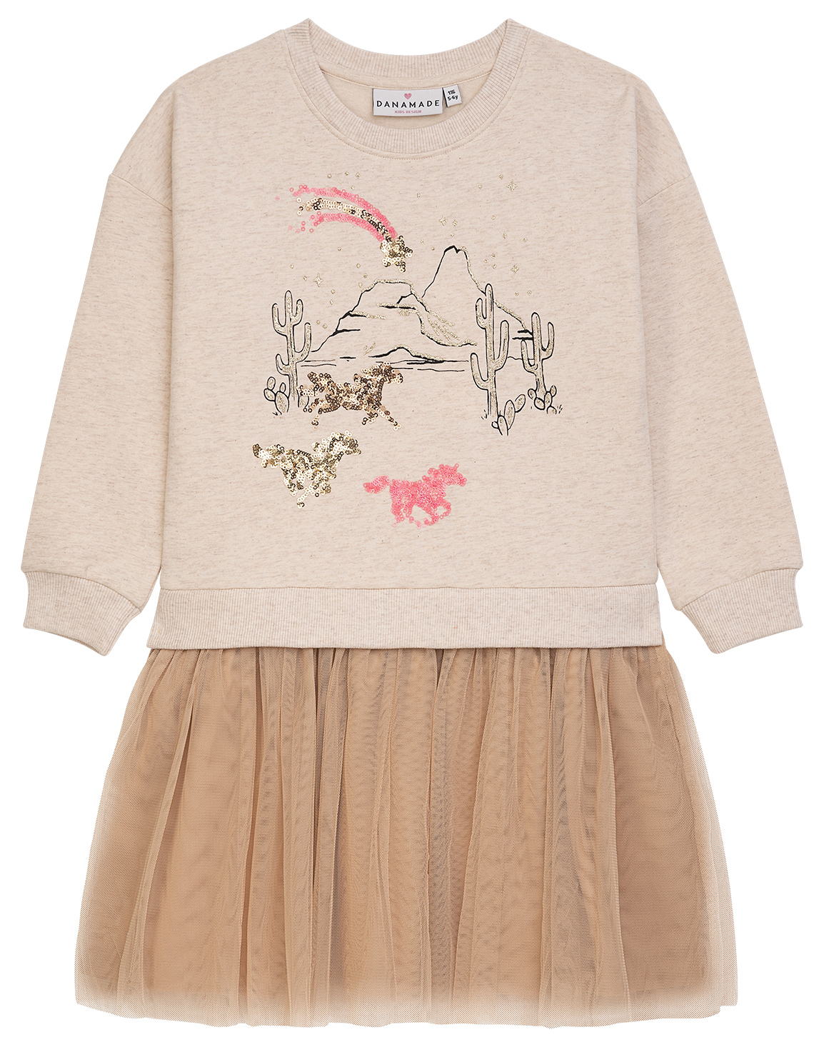 Danamade Girl Kleid Drikke Christel Creme