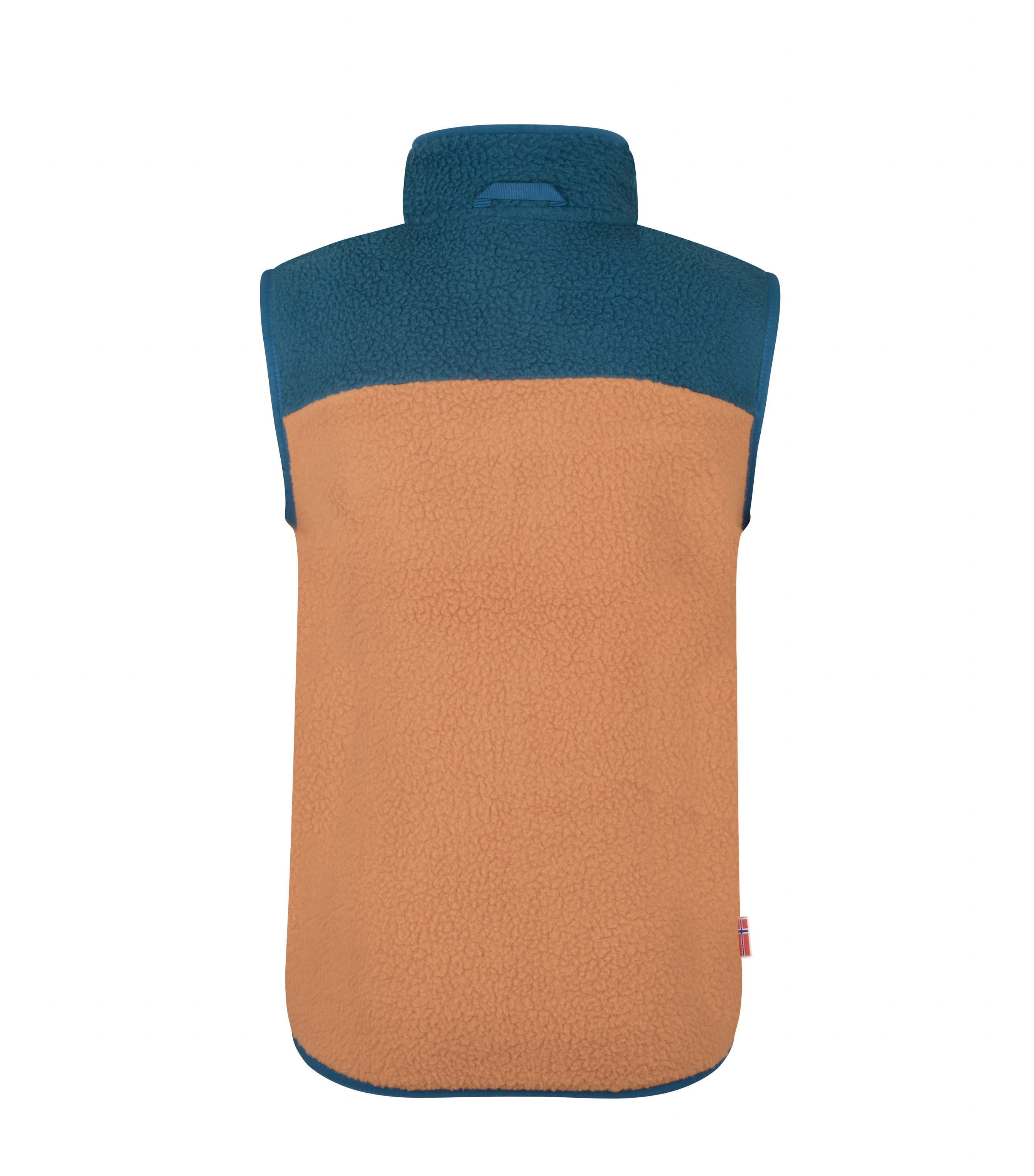 Trollkids Hemsedal Fleece Weste Almond/Madeira Blue
