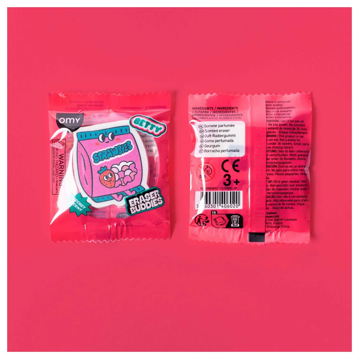 OMY AST ERASER BUDDIES rot Betty