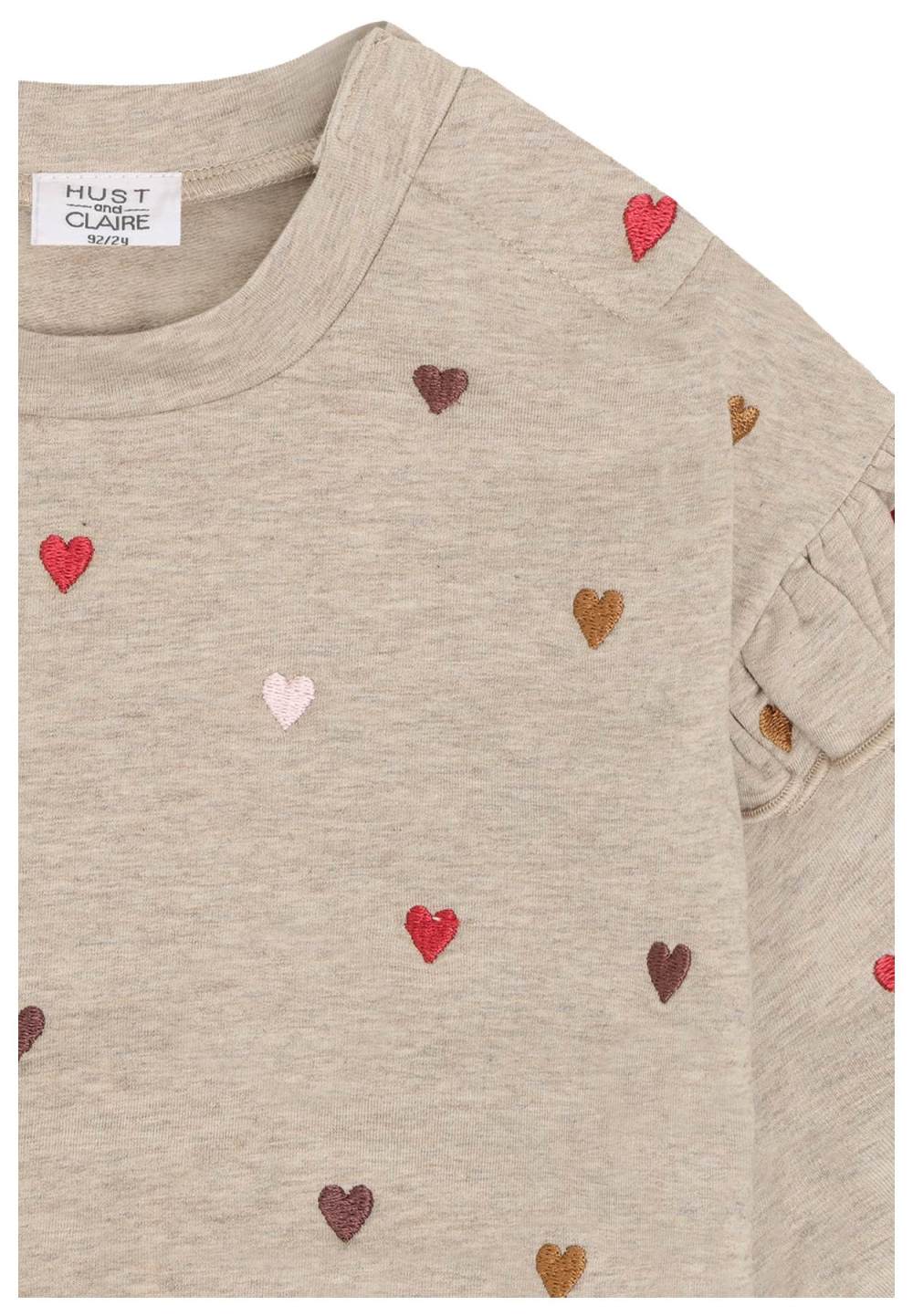 Hust & Claire Sweatshirt Heartbeat Biscuit