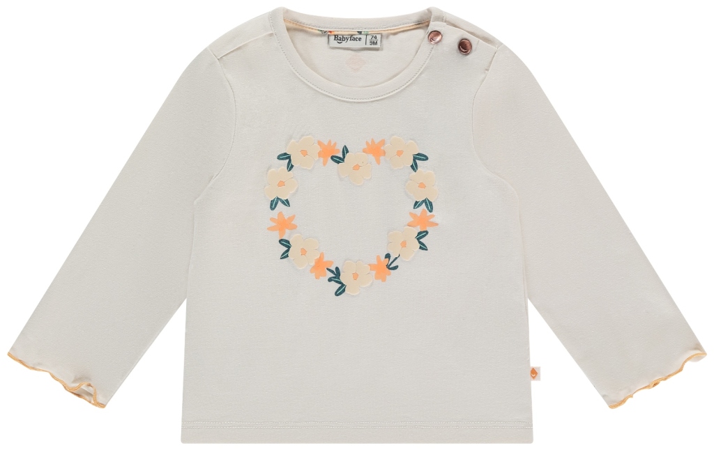 Babyface Baby Girls T-Shirt Lang Ivory