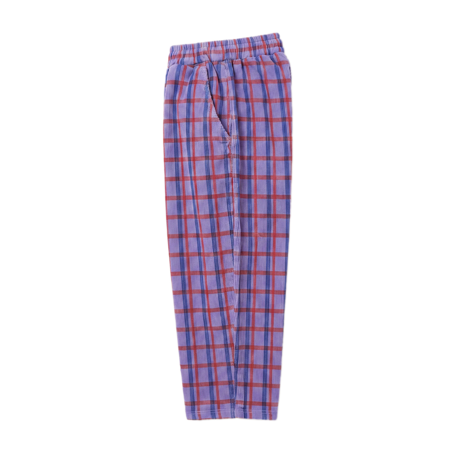 Lötiekids Cordhose Wide Plaid lavender