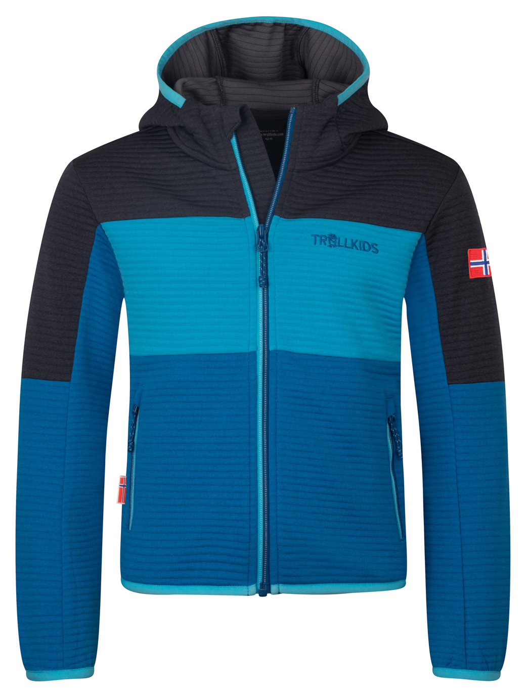 Trollkids Sogndal Fleecejacke XT Alpine Blue/Pool Blue