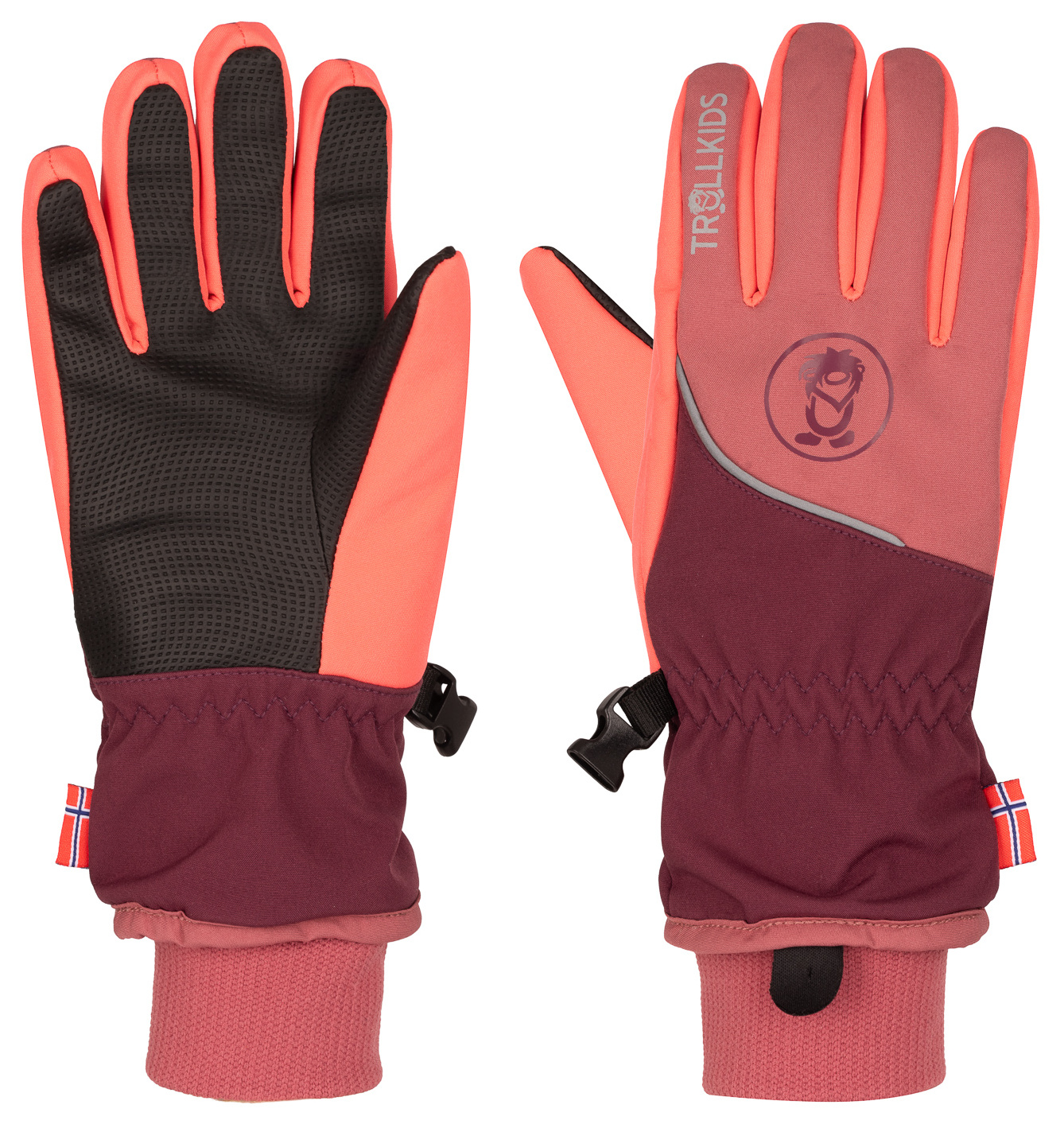 Trollkids Trolltunga Softshell Glove Frozen Berry/Deep Ruby