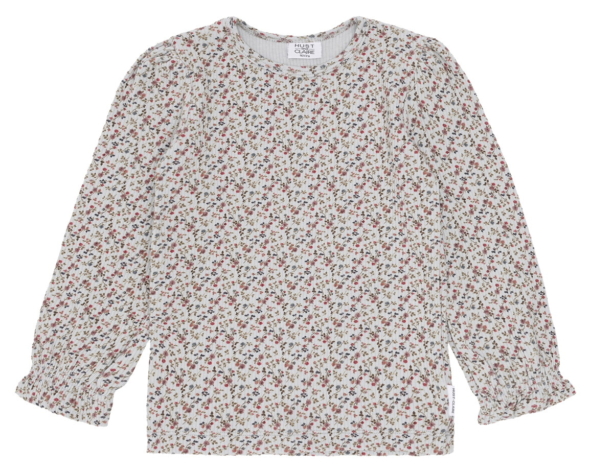 Hust & Claire Alma Langarmshirt Little Roses Light Blue