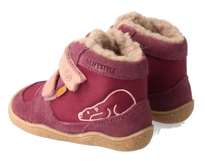 bLIFESTYLE Winterschuh Eisbär Baby pflaume