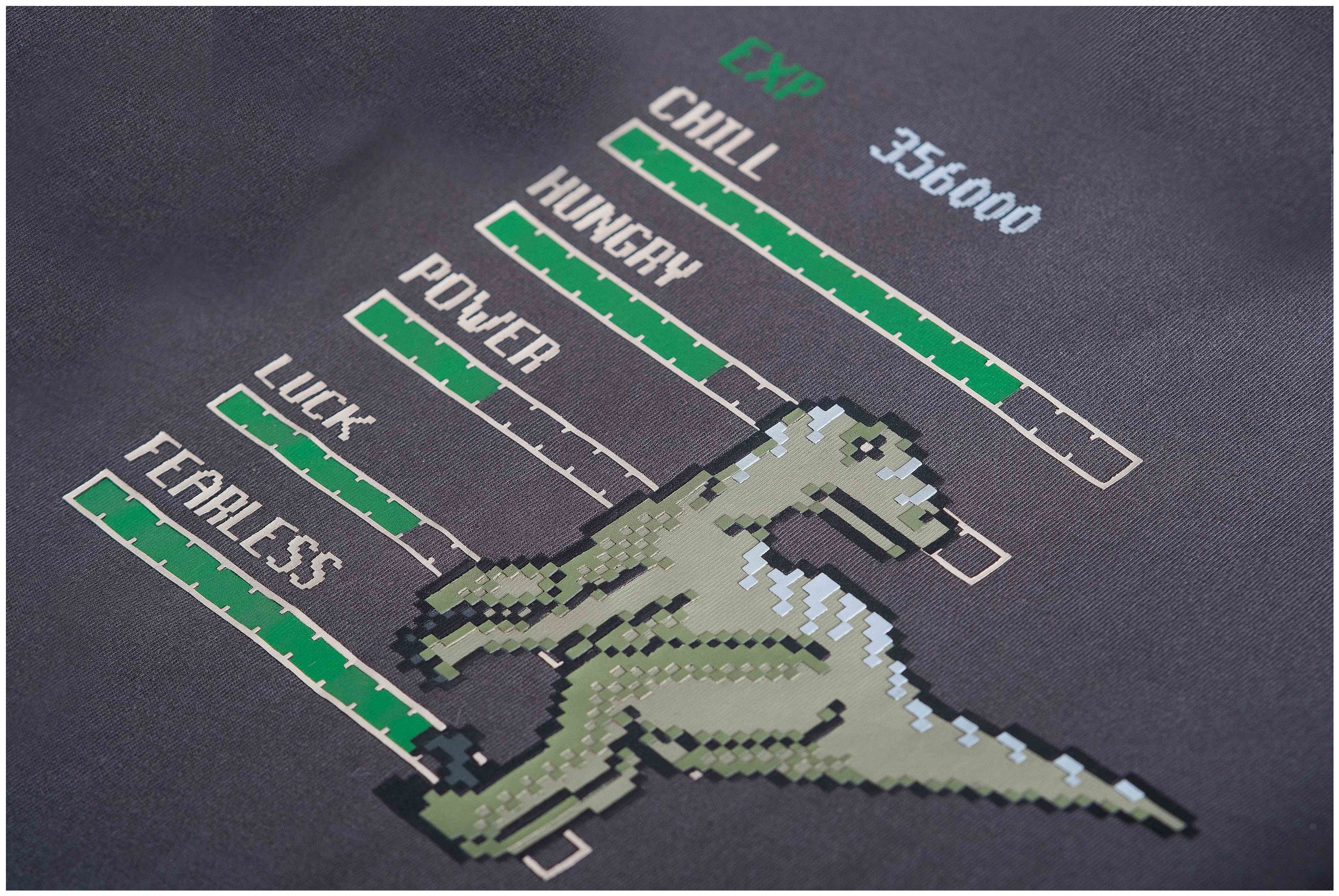 Someone Boy Langarmshirt Gameover antracite