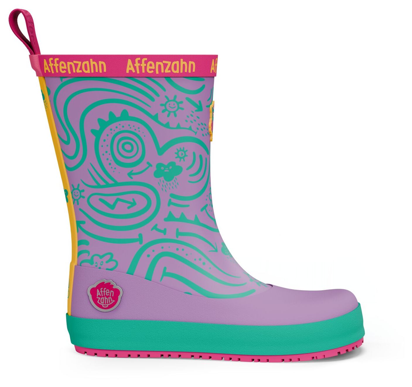 Affenzahn Gummistiefel Vegan Plashy Eule Lila