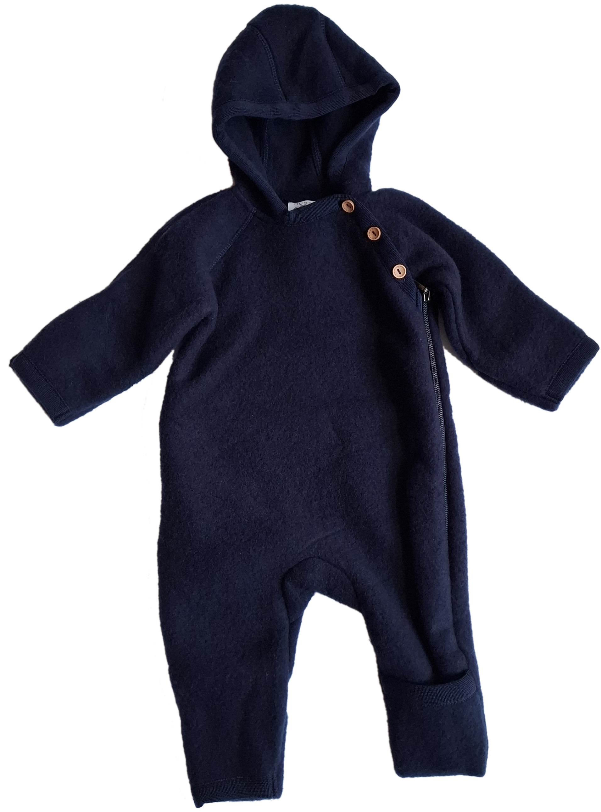 Hust & Claire Baby Wollfleece Overall More Navy