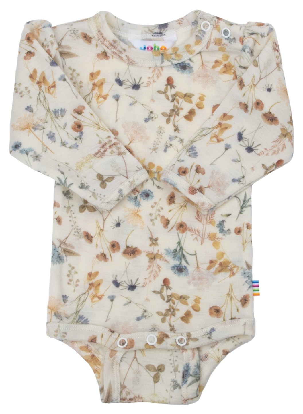 Joha Body langarm Merino Flowers beige